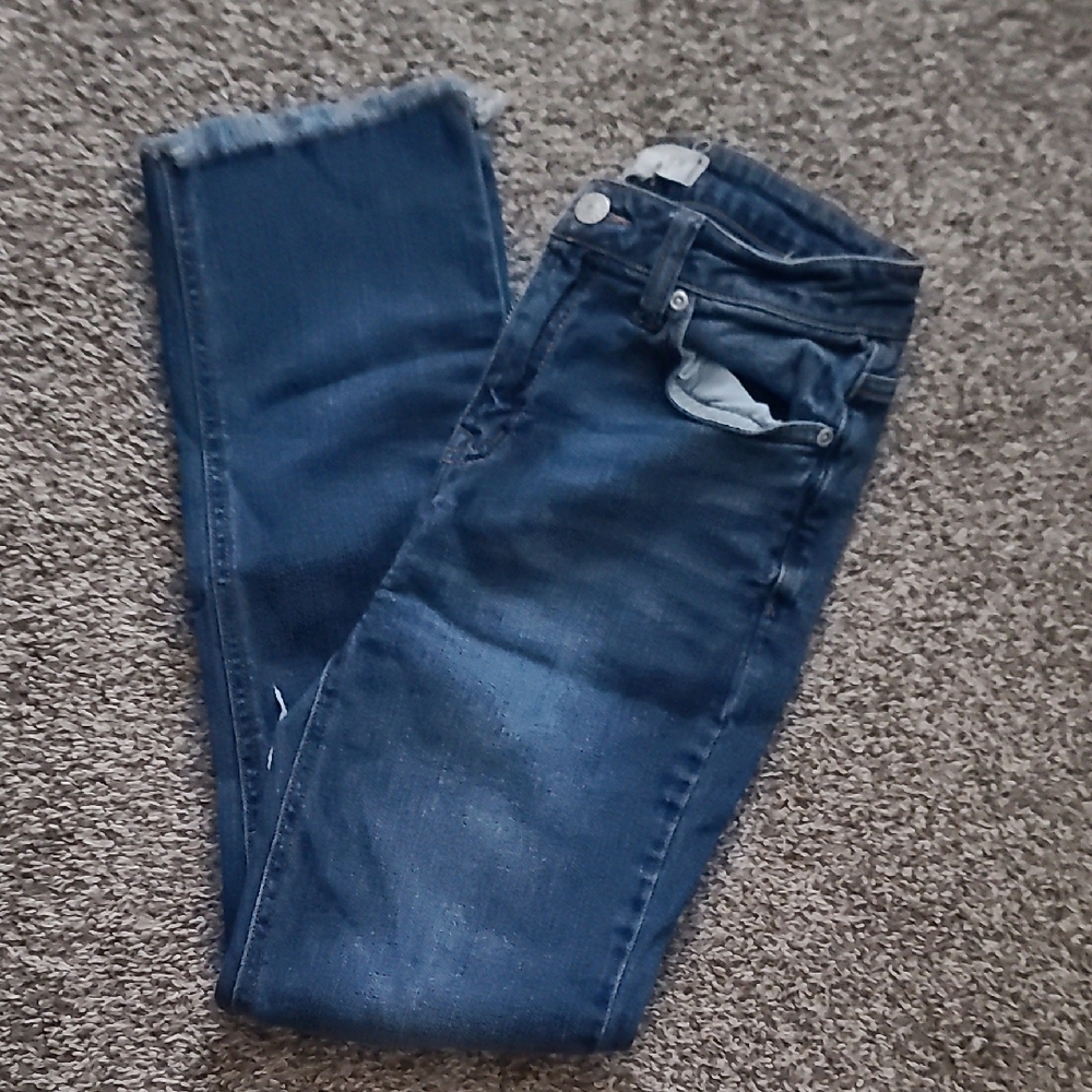 Harper Dark Blue Cropped Jeans